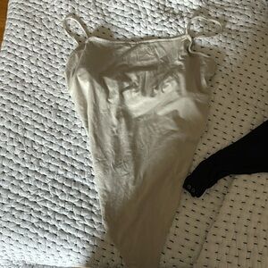 Cream American eagle body suit